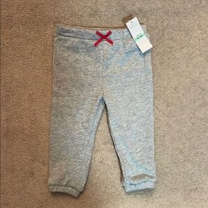 Tommy Hilfiger Gray and Red Sweatpants with Tapered Ankles